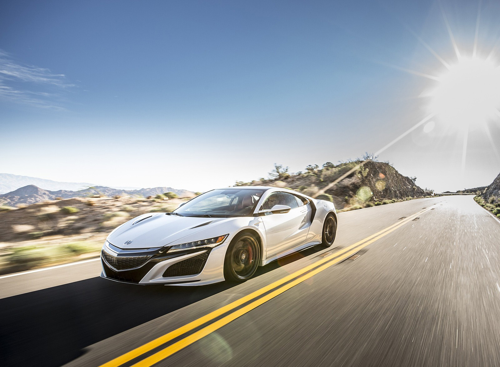 2017 Acura NSX White Front Wallpapers (4)