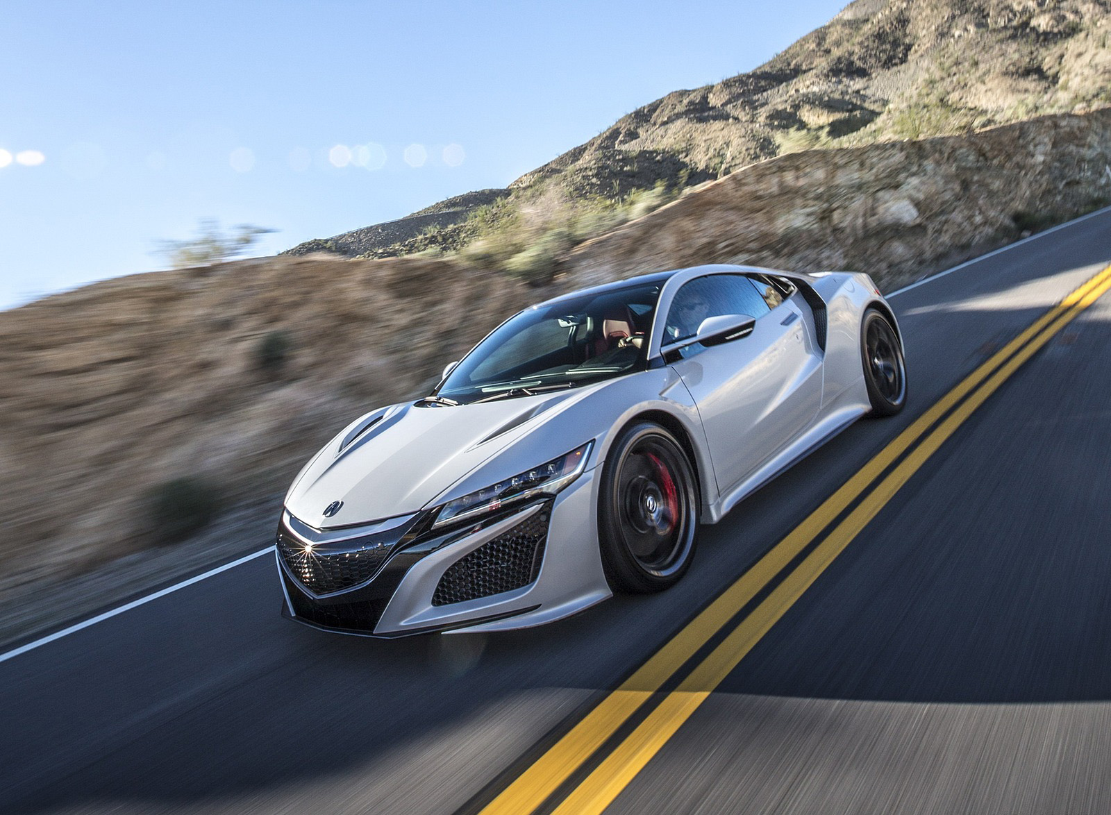 2017 Acura NSX White Front Wallpapers  (8)