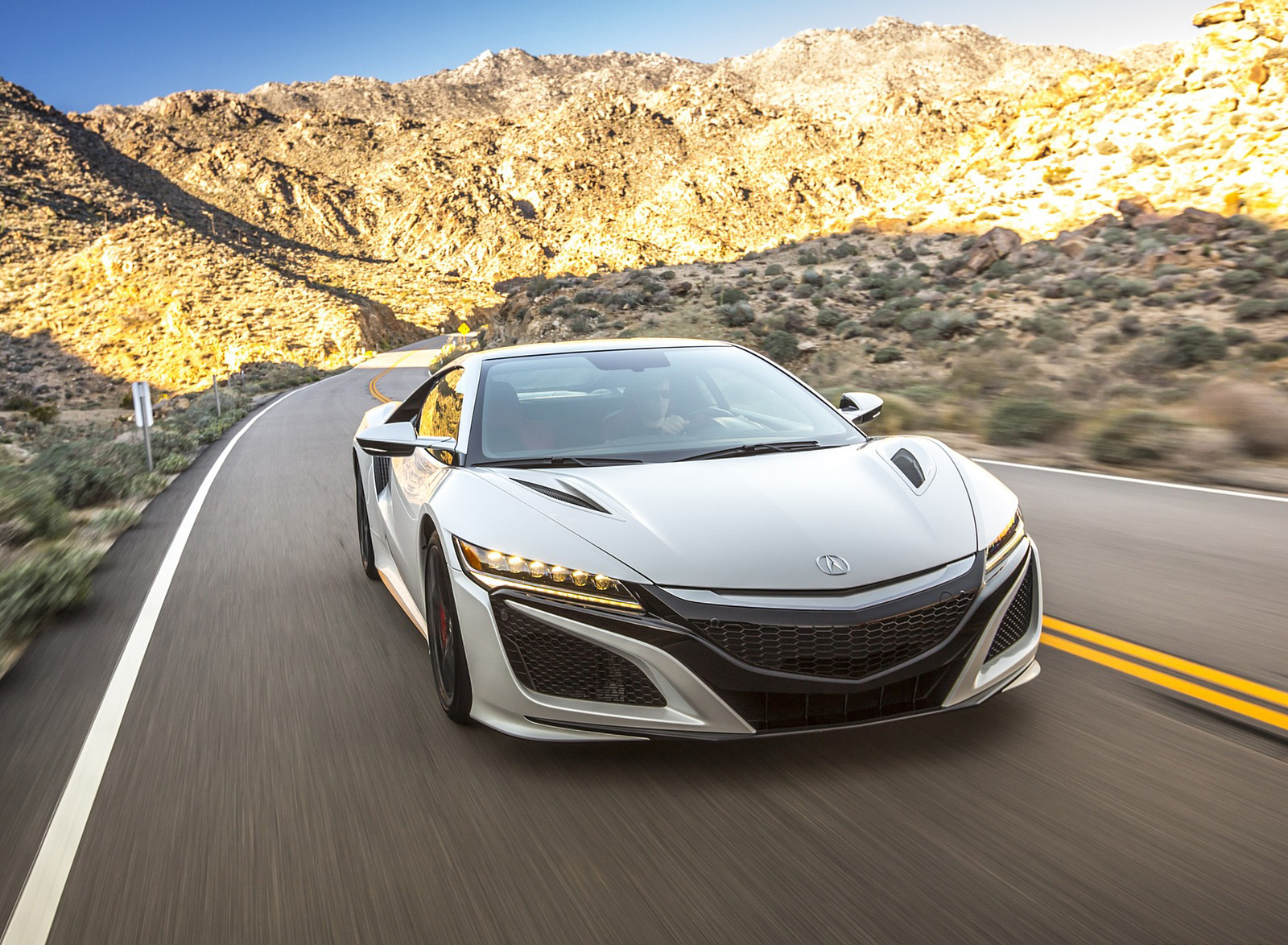 2017 Acura NSX White Front Wallpapers  (2)