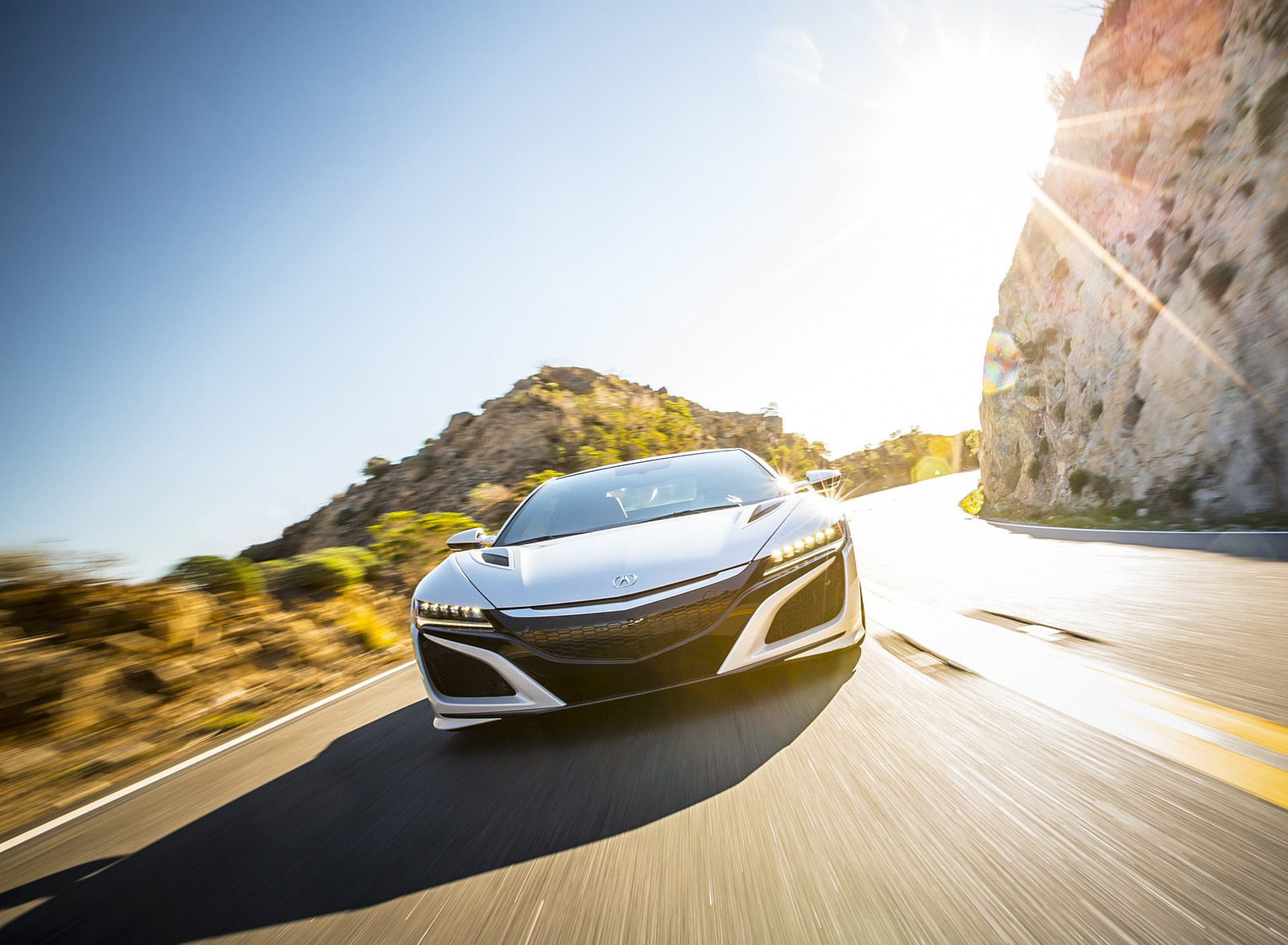 2017 Acura NSX White Front Wallpapers  (7)