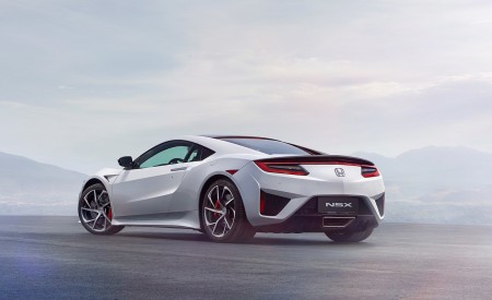 2017 Honda NSX (Euro-Spec) (Color: Casino White) Rear Three-Quarter Wallpapers 450x275 (54)
