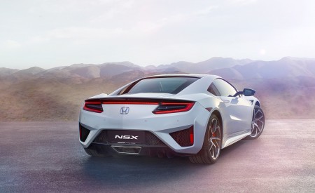 2017 Honda NSX (Euro-Spec) (Color: Casino White) Rear Three-Quarter Wallpapers 450x275 (56)