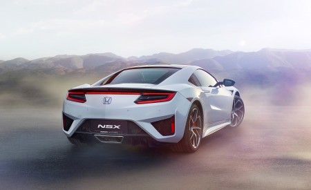2017 Honda NSX (Euro-Spec) (Color: Casino White) Rear Three-Quarter Wallpapers 450x275 (57)