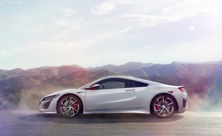 2017 Honda NSX (Euro-Spec) (Color: Casino White) Side Wallpapers 450x275 (59)