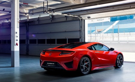 2017 Honda NSX (Euro-Spec) (Color: Curva Red) Rear Three-Quarter Wallpapers 450x275 (68)