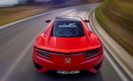 2017 Honda NSX (Euro-Spec) (Color: Curva Red) Rear Wallpapers 450x275 (3)