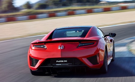 2017 Honda NSX (Euro-Spec) (Color: Curva Red) Rear Wallpapers 450x275 (10)