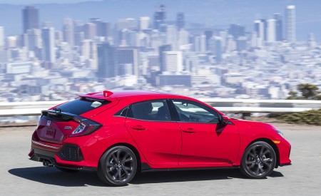 2017 Honda Civic Hatchback Rear Three-Quarter Wallpapers 450x275 (3)