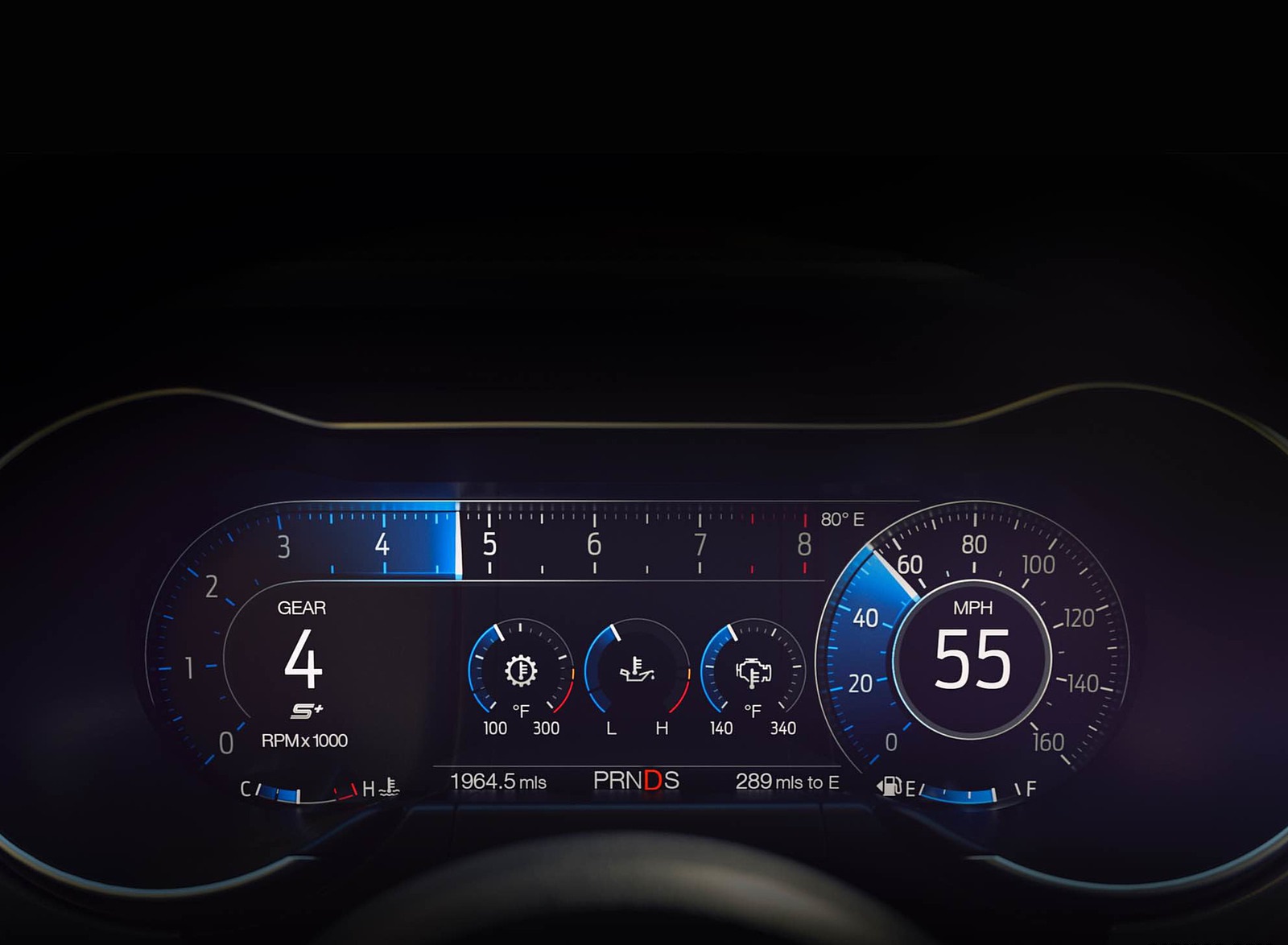 2018 Ford Mustang V8 GT Digital Instrument Cluster Wallpapers (11)