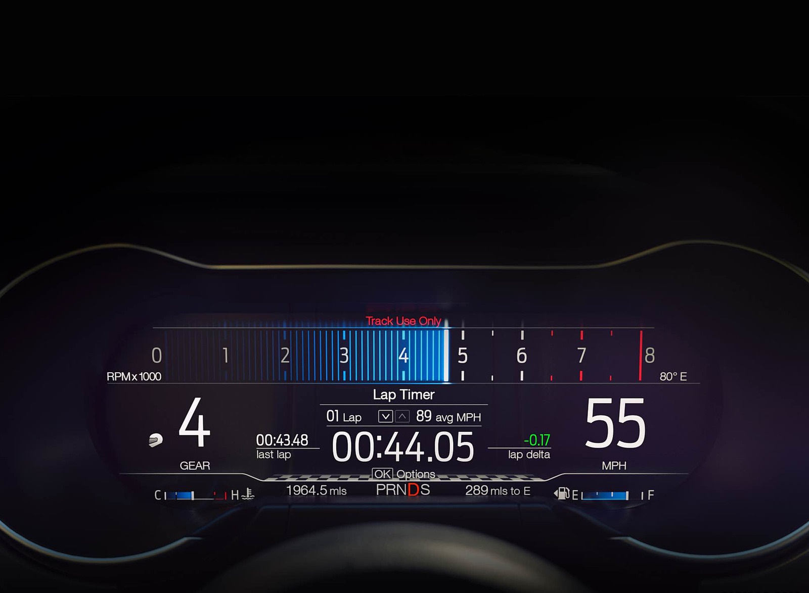 2018 Ford Mustang V8 GT Digital Instrument Cluster Wallpapers (12)
