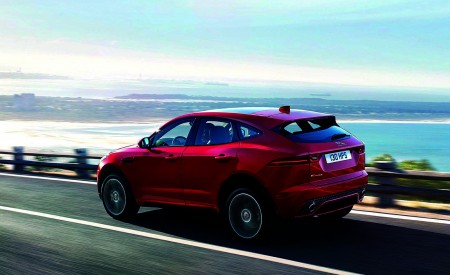 2018 Jaguar E-PACE R-Dynamic Rear Three-Quarter Wallpapers 450x275 (9)