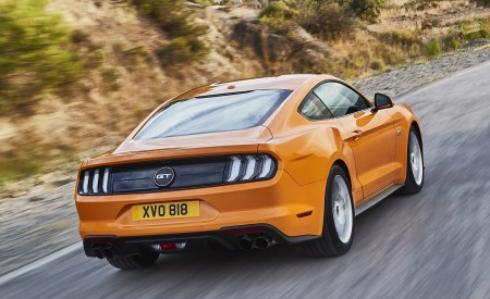 2018 Ford Mustang GT Coupe (Euro-Spec) Rear Three-Quarter Wallpapers 450x275 (2)