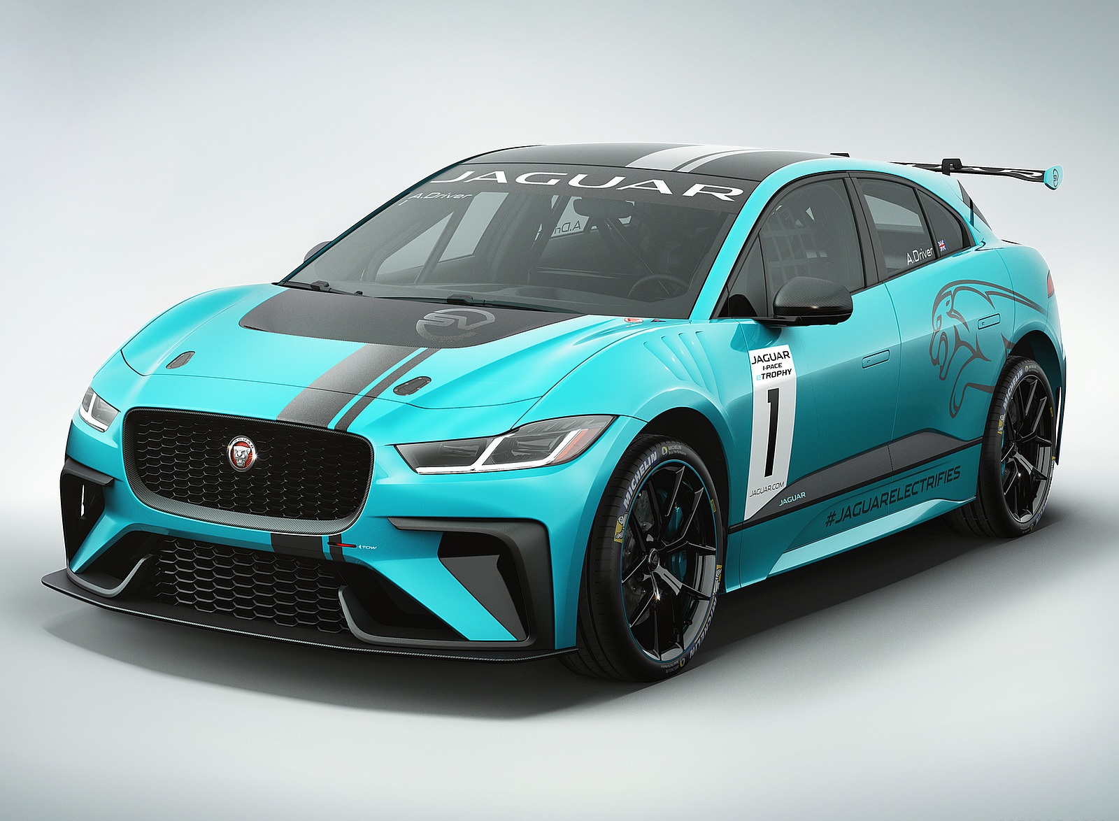 2018 Jaguar I-PACE eTROPHY Racecar Front Three-Quarter Wallpapers (7)