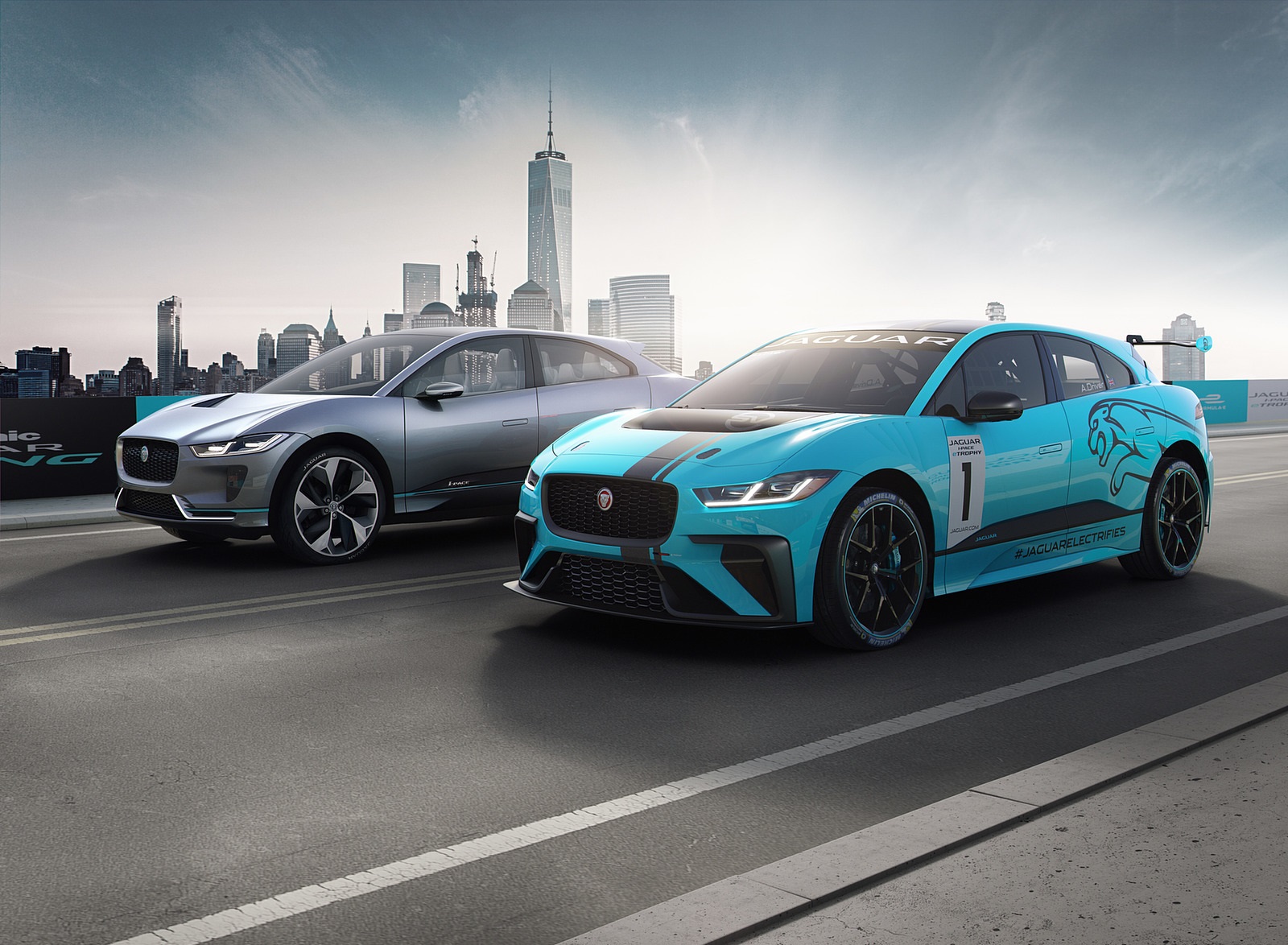 2018 Jaguar I-PACE eTROPHY Racecar Front Three-Quarter Wallpapers (4)