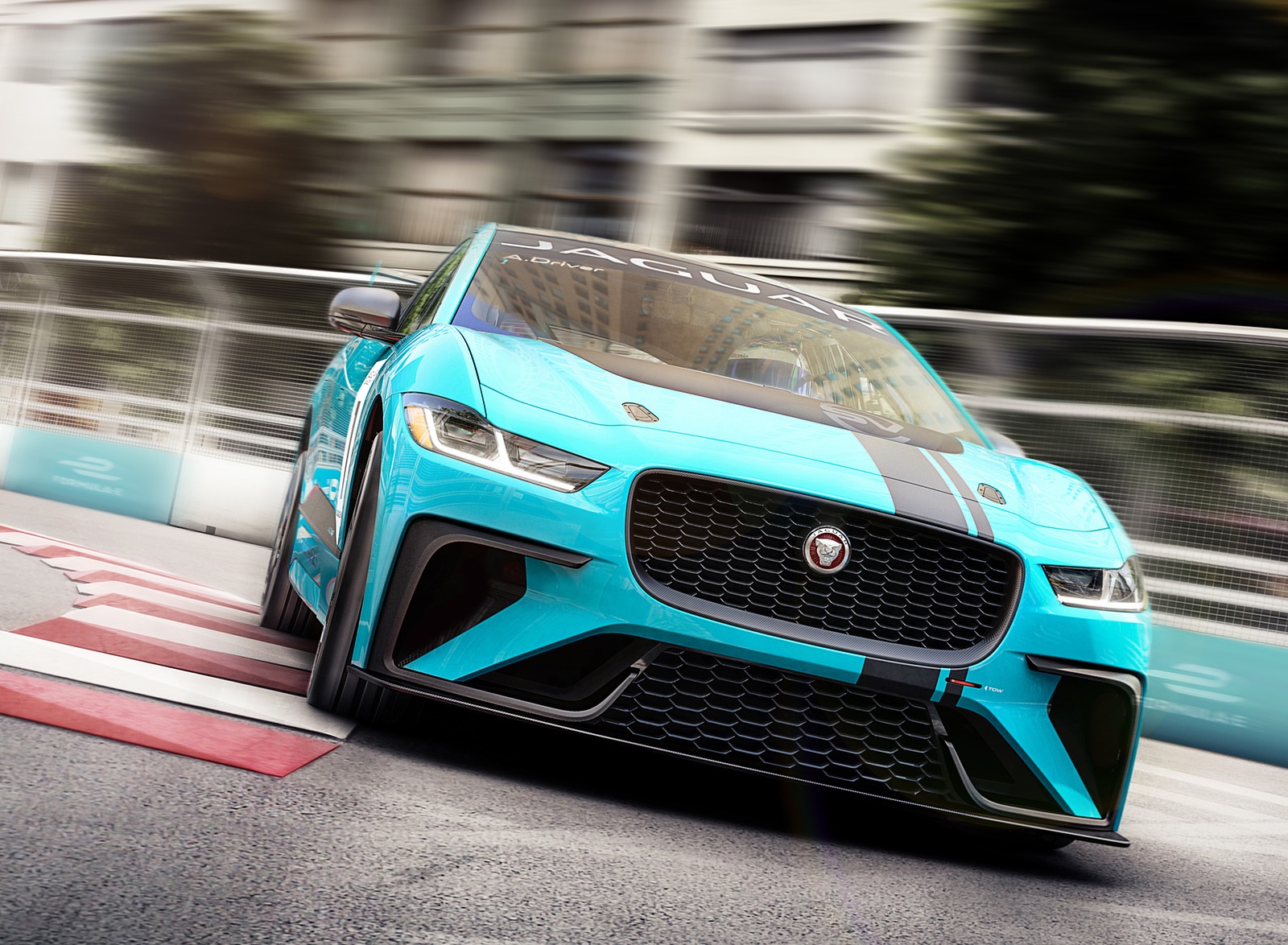 2018 Jaguar I-PACE eTROPHY Racecar Front Wallpapers (2)
