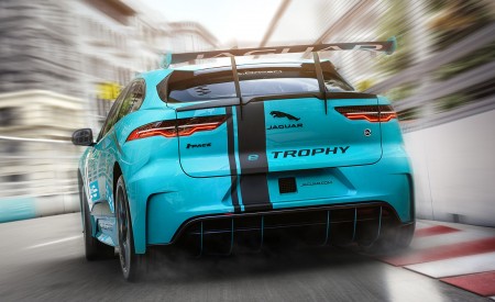 2018 Jaguar I-PACE eTROPHY Racecar Rear Wallpapers 450x275 (3)