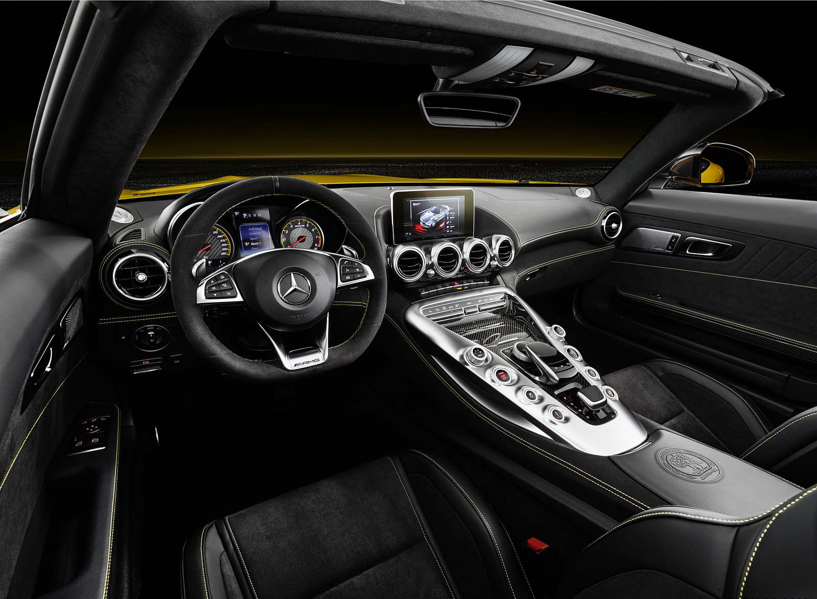 2019 Mercedes-AMG GT S Roadster Interior Wallpapers (11)
