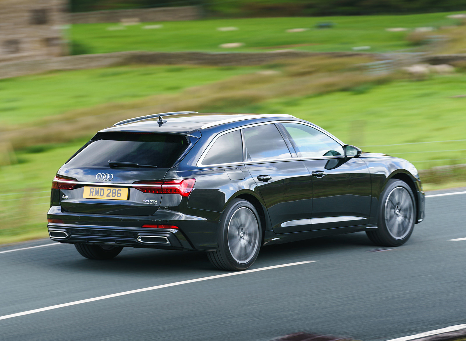 2019 Audi A6 Avant 50 TDI Quattro (UK-Spec) Rear Three-Quarter Wallpapers (6)