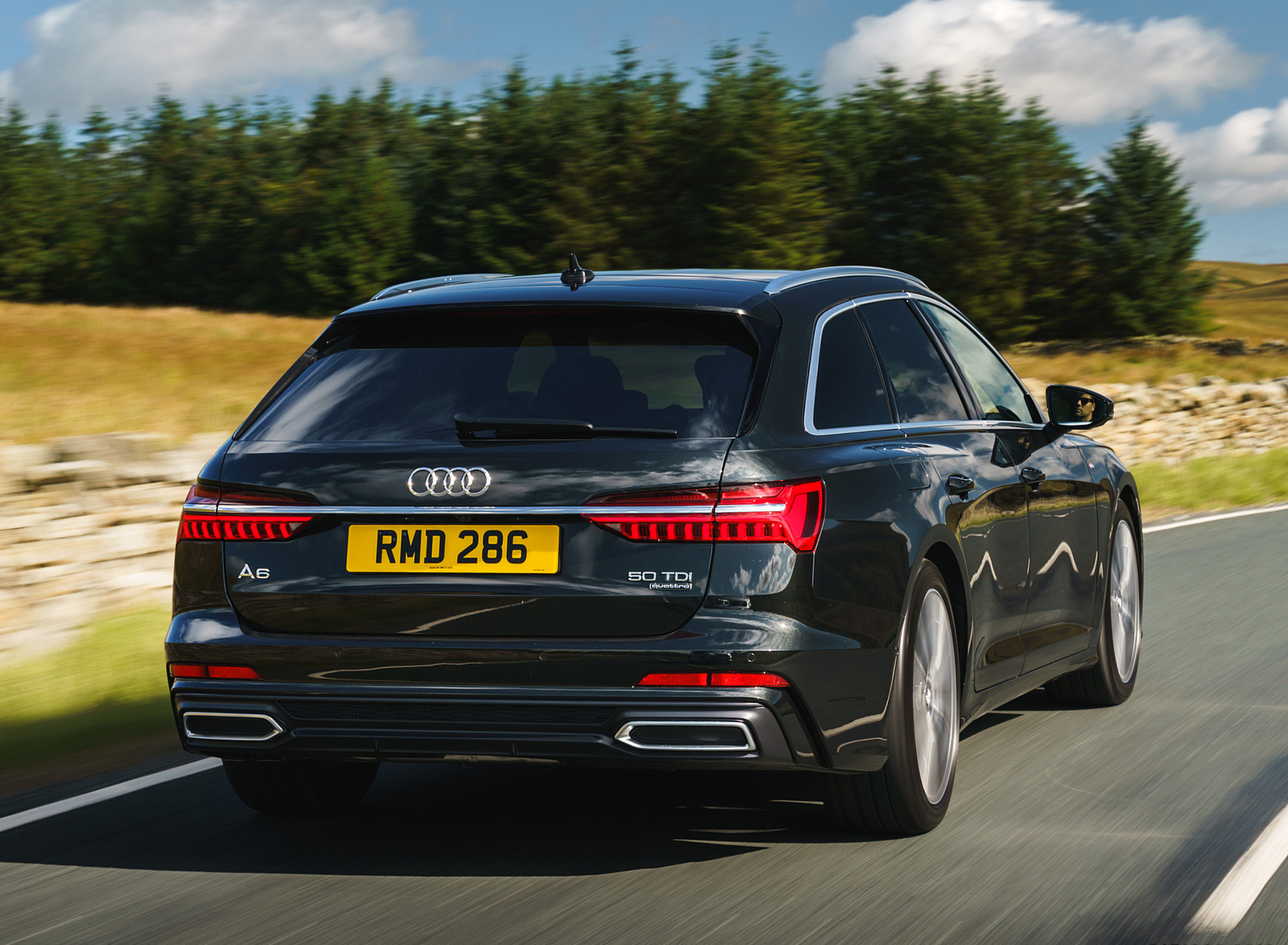 2019 Audi A6 Avant 50 TDI Quattro (UK-Spec) Rear Wallpapers (7)