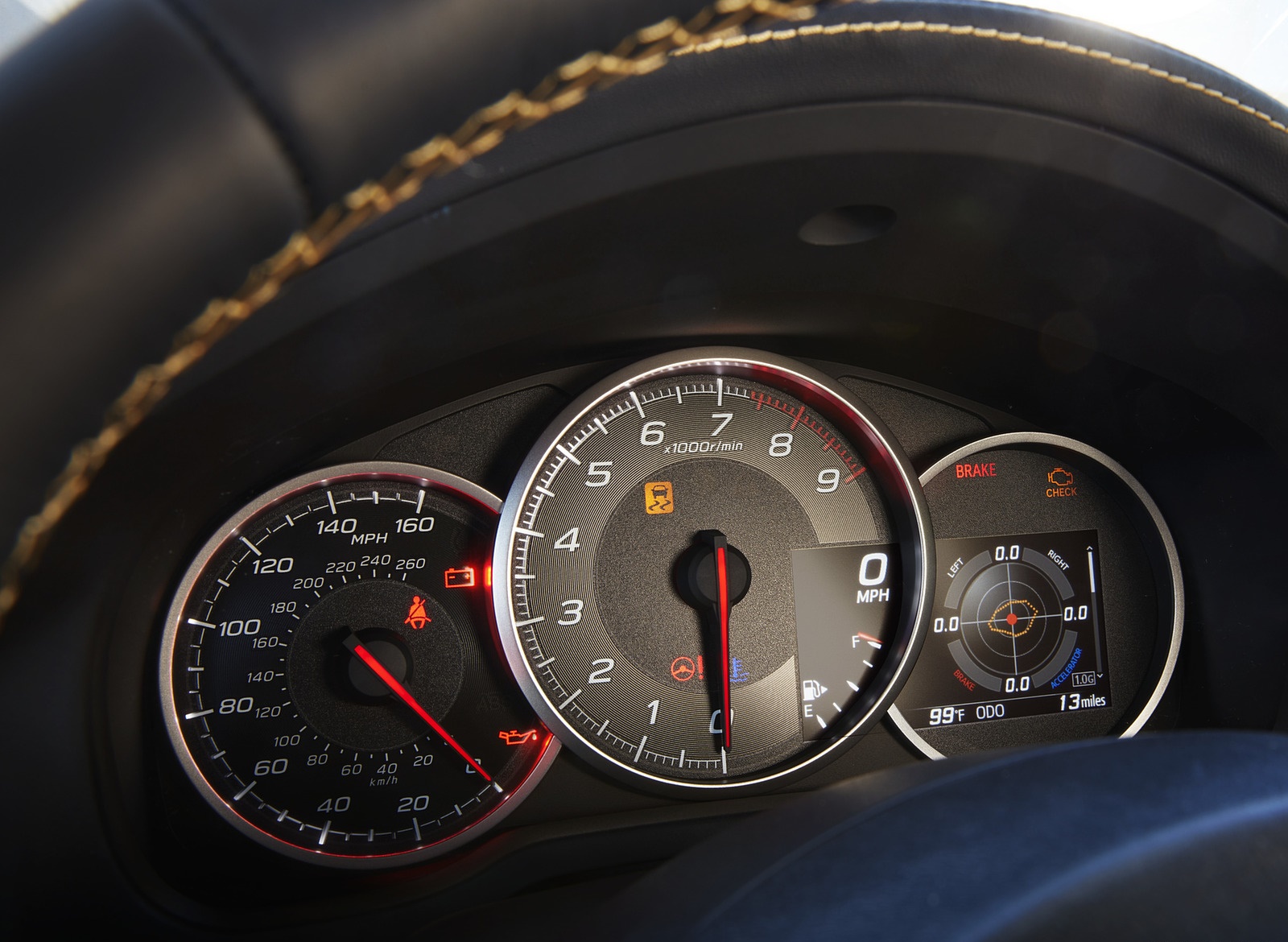 2017 Subaru BRZ Series.Yellow Instrument Cluster Wallpapers #11 of 11