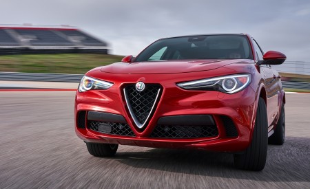 2018 Alfa Romeo Stelvio Quadrifoglio (Color: Rosso Competizione) Front Wallpapers 450x275 (52)