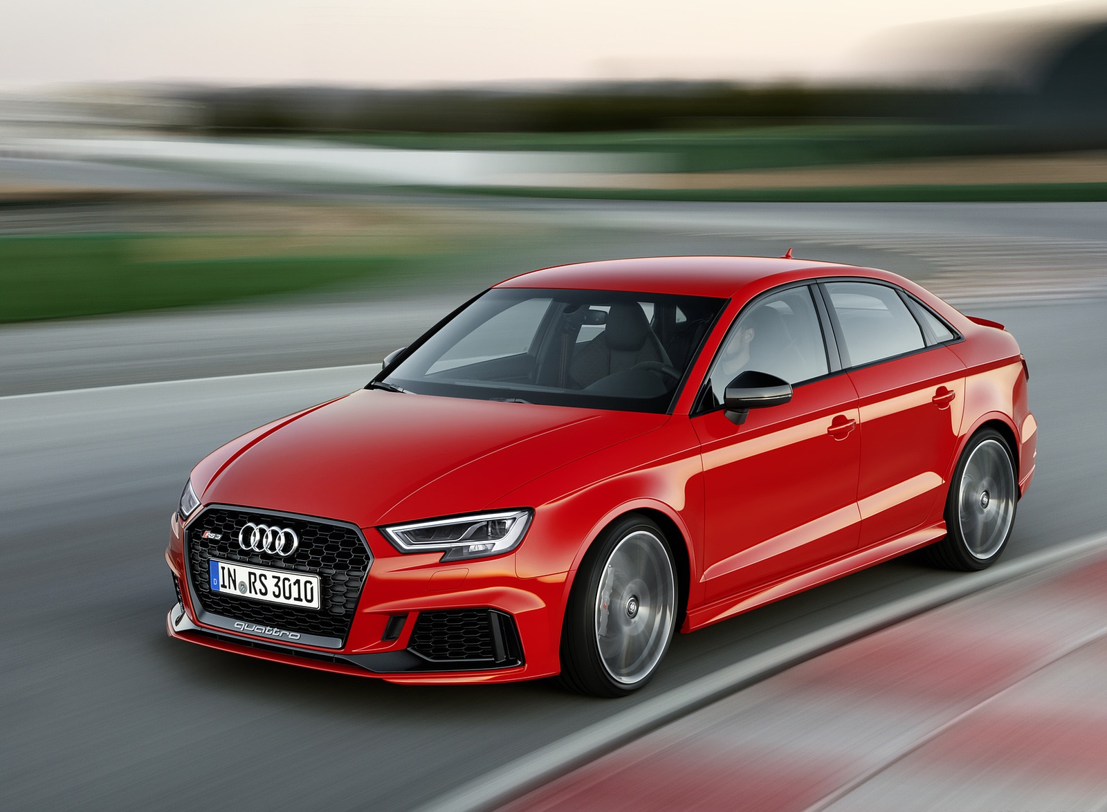 2018 Audi RS3 Sedan (Color: Catalunya Red) Front Three-Quarter Wallpapers (1)