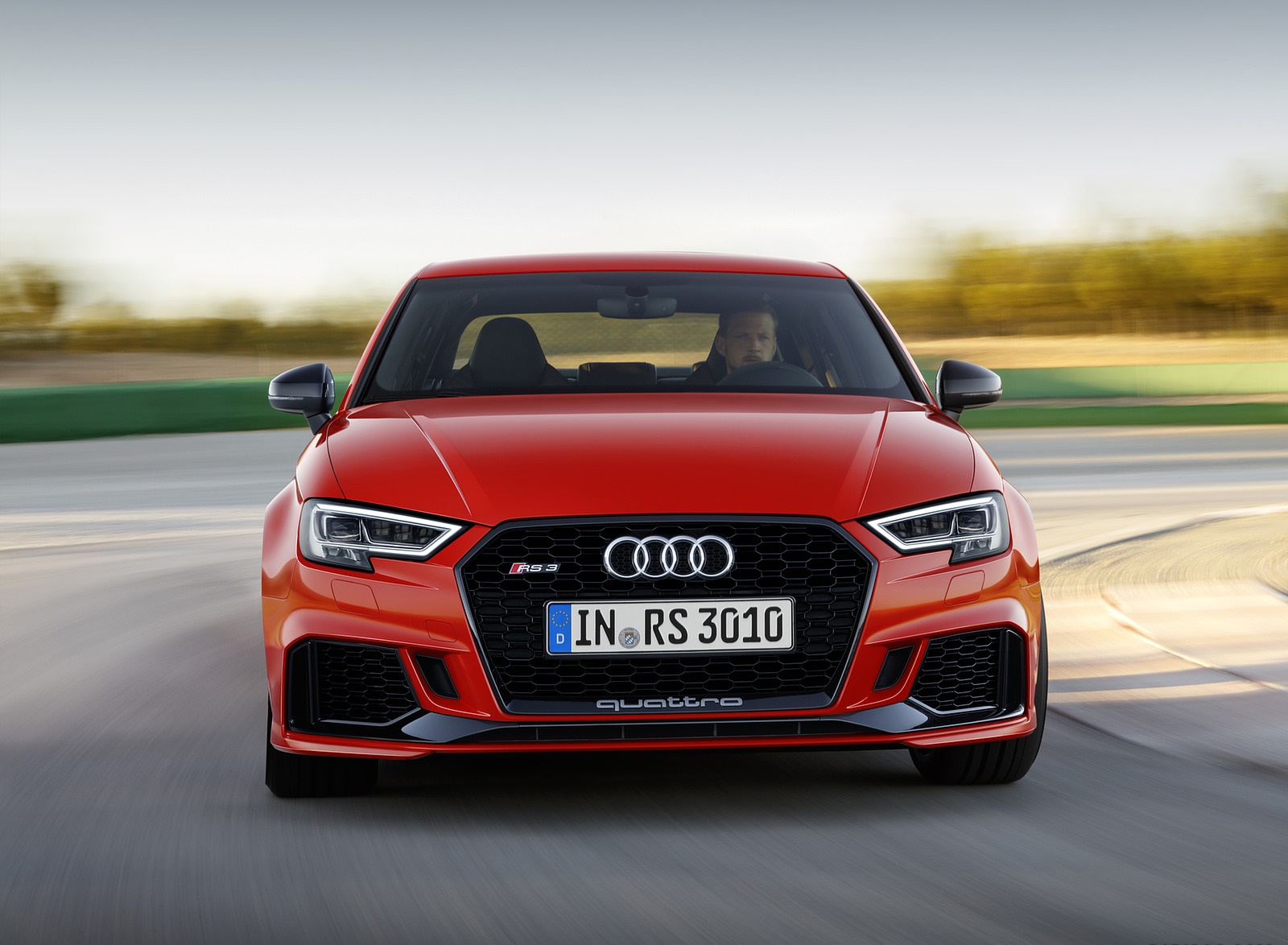2018 Audi RS3 Sedan (Color: Catalunya Red) Front Wallpapers (2)