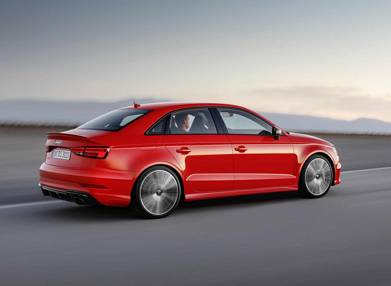 2018 Audi RS3 Sedan (Color: Catalunya Red) Rear Three-Quarter Wallpapers (3)