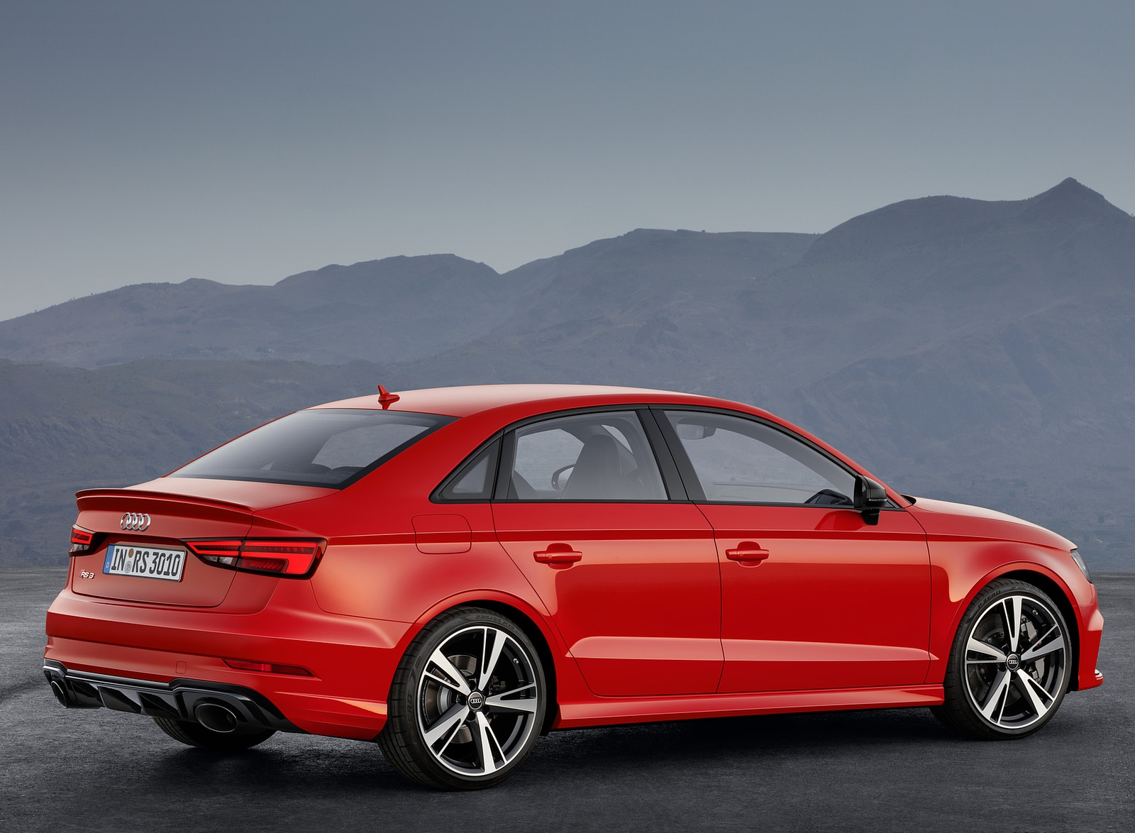 2018 Audi RS3 Sedan (Color: Catalunya Red) Rear Three-Quarter Wallpapers (8)
