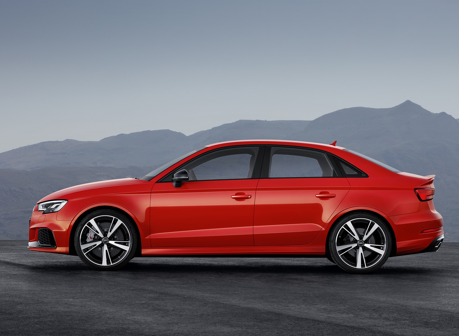 2018 Audi RS3 Sedan (Color: Catalunya Red) Side Wallpapers (9)