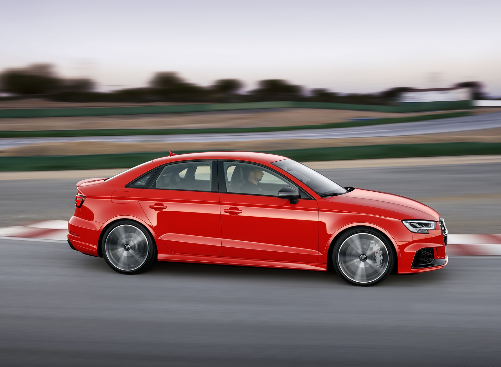 2018 Audi RS3 Sedan (Color: Catalunya Red) Side Wallpapers (5)