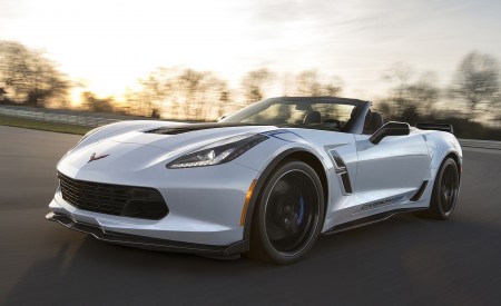 2018 Chevrolet Corvette Carbon 65 Edition Grand Sport 3LT Convertible Front Three-Quarter Wallpapers 450x275 (2)