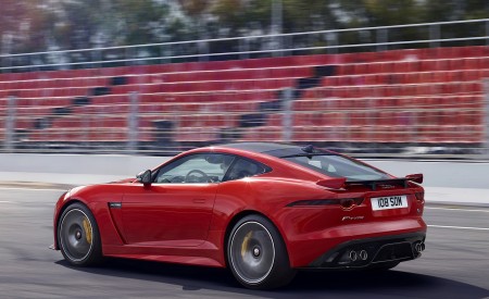 2018 Jaguar F-TYPE SVR Coupe Rear Three-Quarter Wallpapers 450x275 (7)
