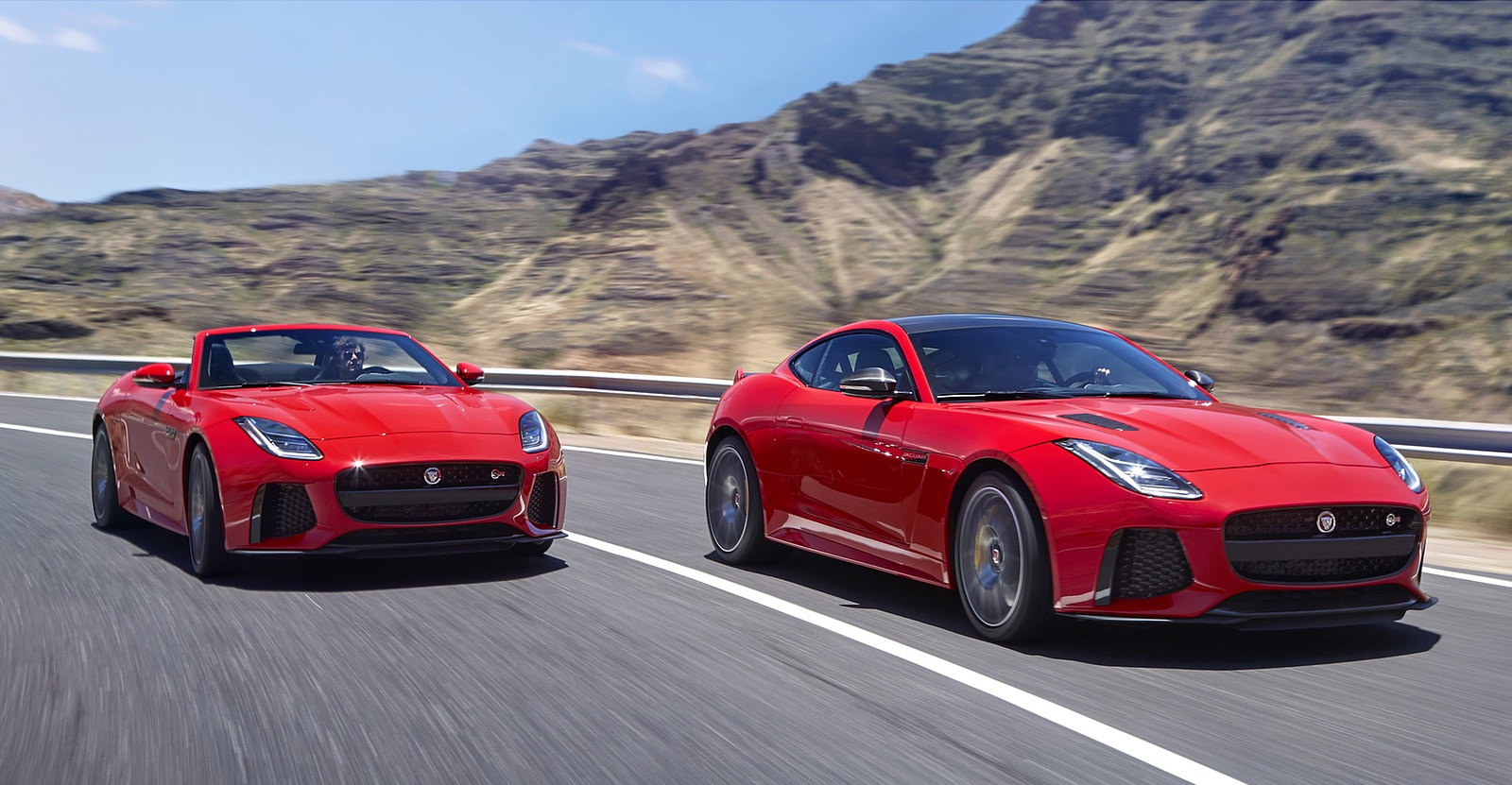 2018 Jaguar F-TYPE SVR Coupe and Convertible Front Three-Quarter Wallpapers (2)