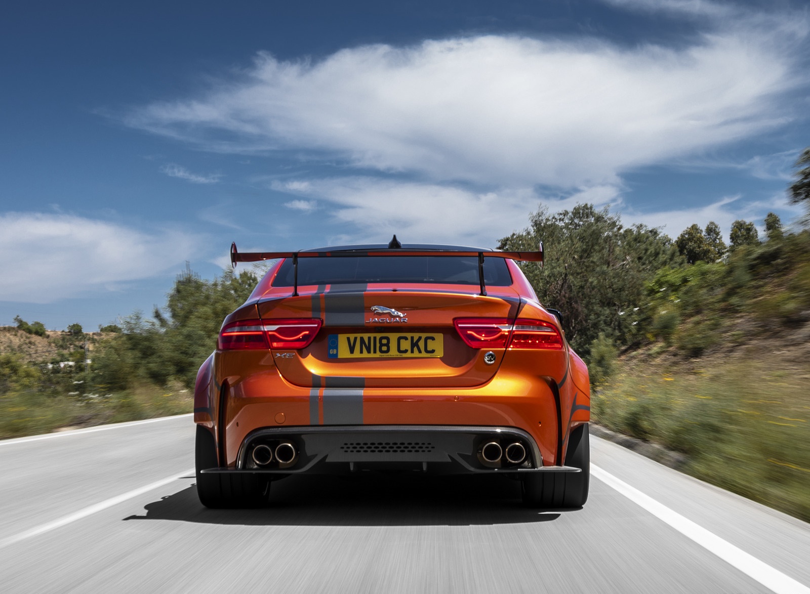 2018 Jaguar XE SV Project 8 Rear Wallpapers (15)