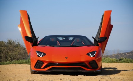 2018 Lamborghini Aventador S Roadster Doors Up Detail Wallpapers 450x275 (2)