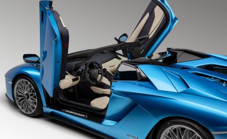 2018 Lamborghini Aventador S Roadster Doors Up Detail Wallpapers 450x275 (67)