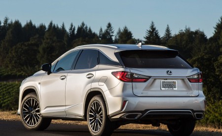 2018 Lexus RX 350 F SPORT Rear Three-Quarter Wallpapers 450x275 (15)