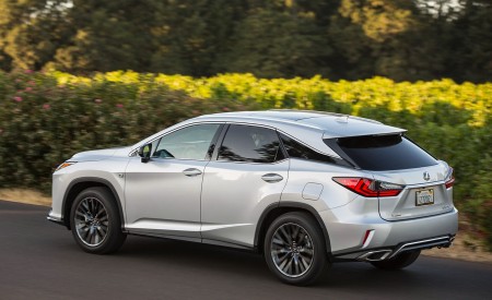 2018 Lexus RX 350 F SPORT Rear Three-Quarter Wallpapers 450x275 (8)