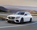 2018 Mercedes-AMG E63 S Wagon 4MATIC+ (Color: Diamond White) Front Three-Quarter Wallpapers 150x120