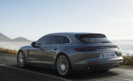 2018 Porsche Panamera Turbo Sport Turismo Rear Three-Quarter Wallpapers 450x275 (5)