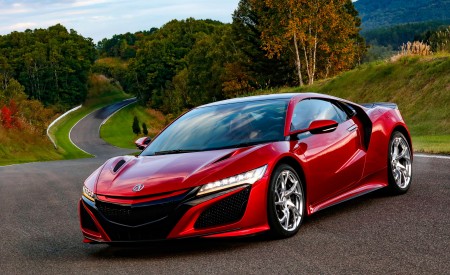 2019 Acura NSX (Color: Curva Red) Front Three-Quarter Wallpapers 450x275 (65)