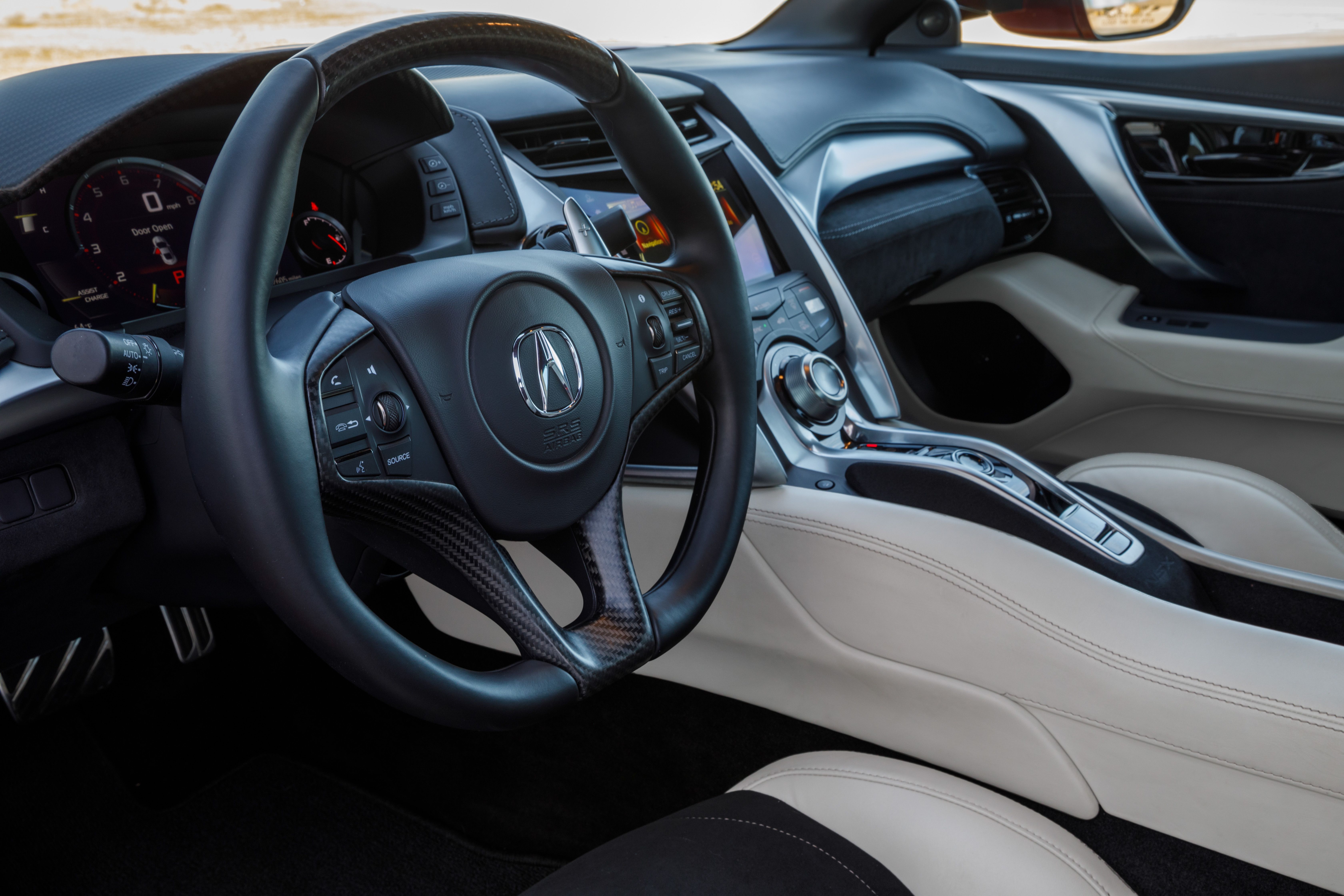 2019 Acura NSX (Color: Curva Red) Interior Cockpit Wallpapers (13)
