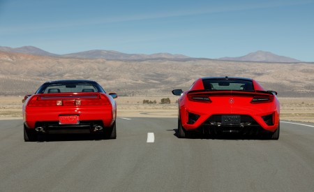 2019 Acura NSX (Color: Curva Red) and 1990 Acura NSX Rear Wallpapers 450x275 (9)
