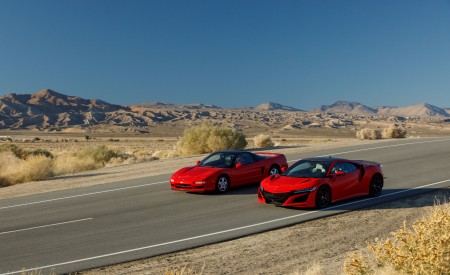 2019 Acura NSX (Color: Curva Red) and 1990 Acura NSX Side Wallpapers 450x275 (5)