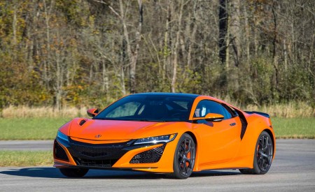 2019 Acura NSX (Color: Thermal Orange Pearl) Front Three-Quarter Wallpapers 450x275 (23)