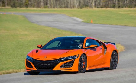 2019 Acura NSX (Color: Thermal Orange Pearl) Front Three-Quarter Wallpapers 450x275 (24)