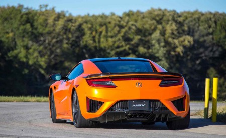 2019 Acura NSX (Color: Thermal Orange Pearl) Rear Three-Quarter Wallpapers 450x275 (31)