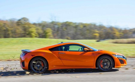 2019 Acura NSX (Color: Thermal Orange Pearl) Side Wallpapers 450x275 (32)