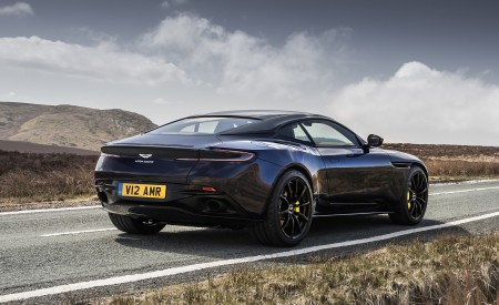 2019 Aston Martin DB11 AMR (Blue Designer Specification) Rear Three-Quarter Wallpapers 450x275 (4)